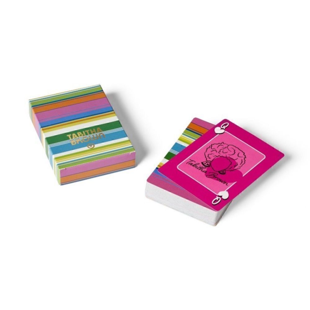 Tabitha Brown Striped Playing Cards - Picture 4 of 5